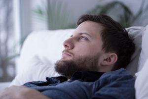 Hopeful man with beard