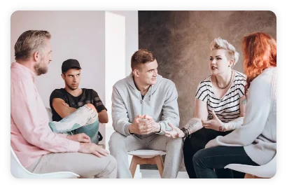 a group therapy session discussion strategies to overcome addiction in New Jersey at Recovery at the Crossroads