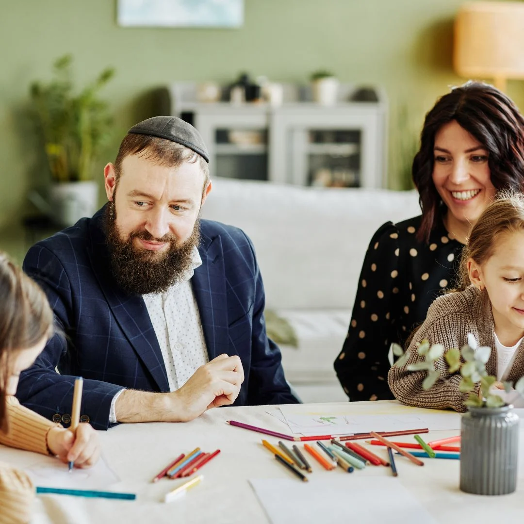 An image representing a vibrant celebration where diverse Jews from various communities and generations come together.
